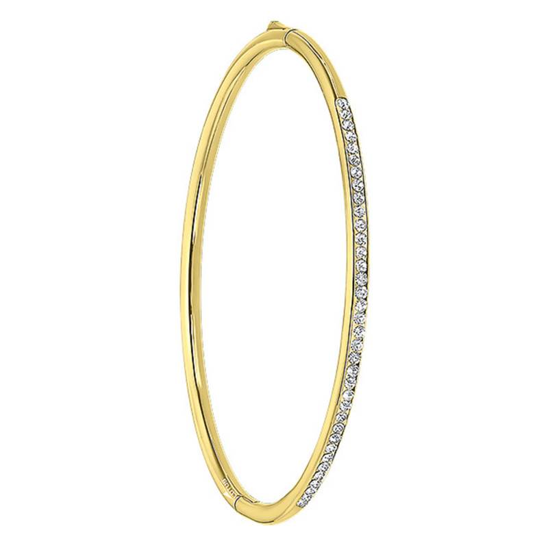 Lotus Silver Gold-Plated Steel Bangle Bracelet, Diameter 61 mm - LS2111-2/2 - Lotus