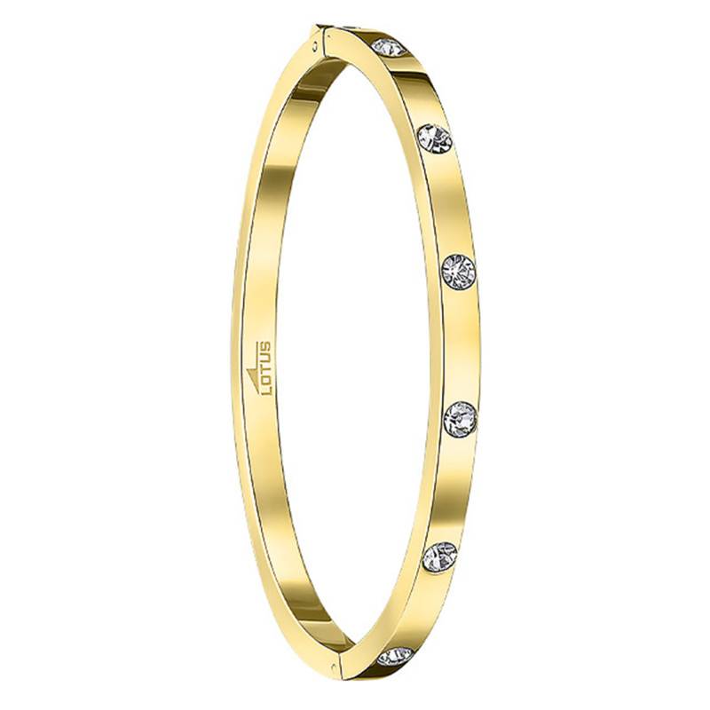 Lotus Style Bliss Gold-Plated Steel Bangle Bracelet, Diameter 6.1 cm - LS1846-2/2 - Lotus