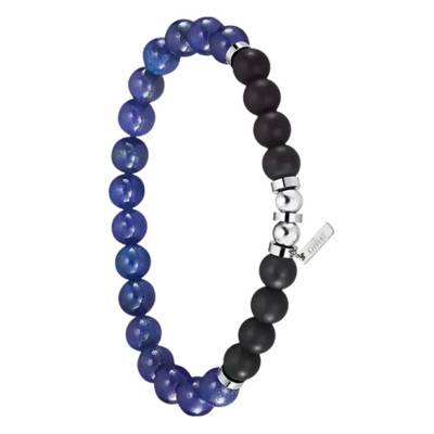 Lotus Style Blue Steel Elastic Bracelet 19 cm - LS2190-2/2 - Lotus