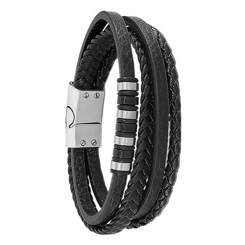 Steel Lotus Style Urban Man Bracelet, Length 22 cm - LS2101-2/1 - Lotus
