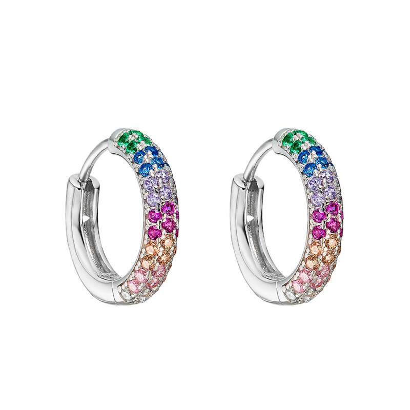 Lotus Silver It Girl 925 Silver Hoop Earrings, 15 mm Diameter - LP3484-4/1 - Lotus