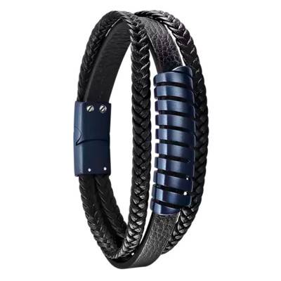 Leather Men's Bracelet 21.50 cm - LS2208-2/2 - Lotus