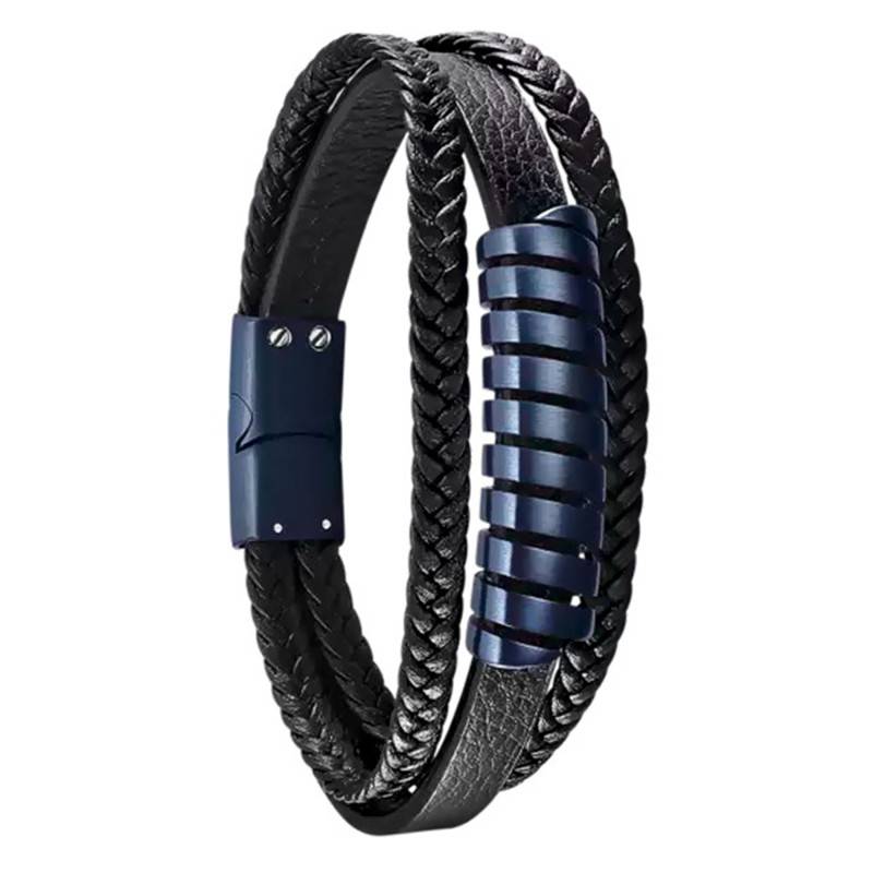 Leather Men's Bracelet 21.50 cm - LS2208-2/2 - Lotus