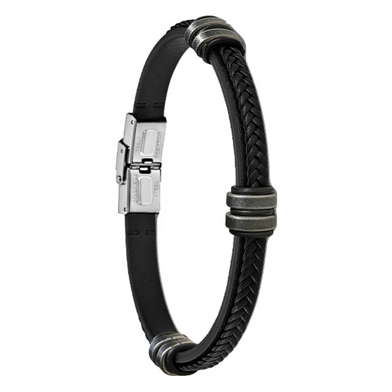 Black Urban Man Pulsera Bracelet, 22.5 cm - LS1829-2/C - Lotus