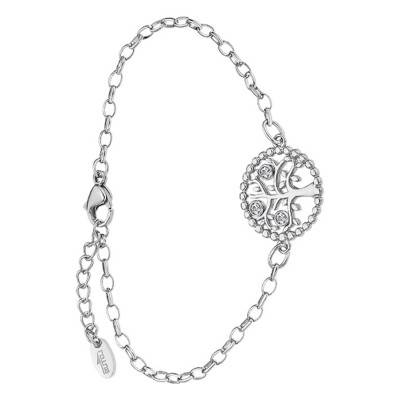 Lotus Style Steel Tree of Life Bracelet, Length 20.50 cm - LS2194-2/1 - Lotus