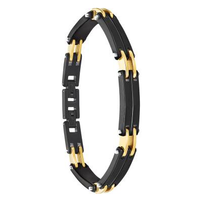 Stainless Steel Lotus Style Bracelet, Length 21.30 cm - LS2259-2/2 - Lotus