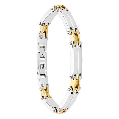 Lotus Style Two-Tone Steel Men's Bracelet, Length 21,30 cm - LS2259-2/1 - Lotus