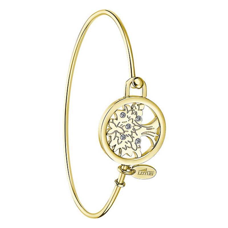 Steel Lotus Style Millennial Tree of Life Bracelet, Diameter 7.50 cm - LS2119-2/3 - Lotus
