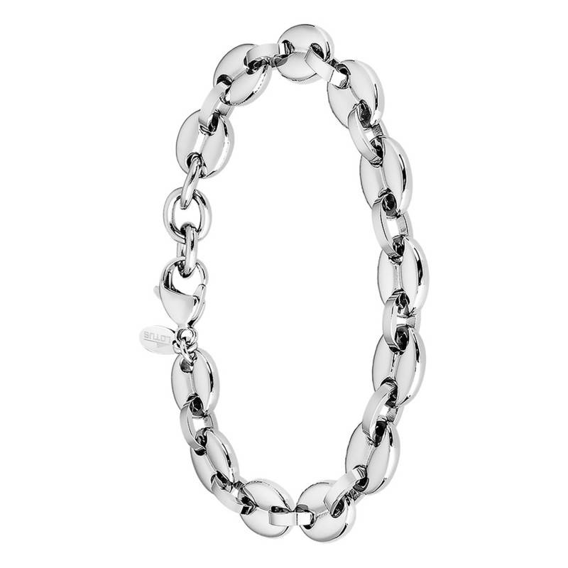 Steel Lotus Style Urban Man Coffee Bean Chain Bracelet, Length 21.2 cm - LS2140-2/1 - Lotus