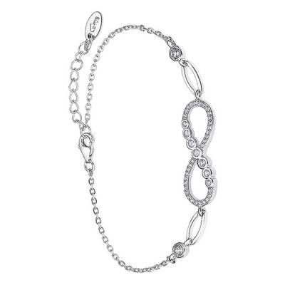 Lotus Silver 925 Infinity Bracelet, Adjustable Length 16 cm - LP3189-2/1 - Lotus