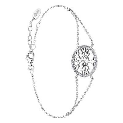 925 Silver Tree of Life Bracelet, Length 16 cm to 18,50 cm - LP1746-2/1 - Lotus