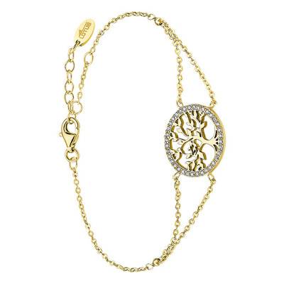 Gold-Plated Tree of Life Bracelet, Length 16 cm to 18.5 cm - LP1746-2/3 - Lotus