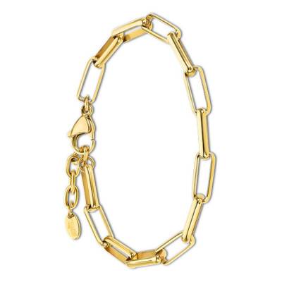 Gold-Plated Señora Steel Bracelet, Length 18 cm to 20 cm - LS2230-2/2 - Lotus