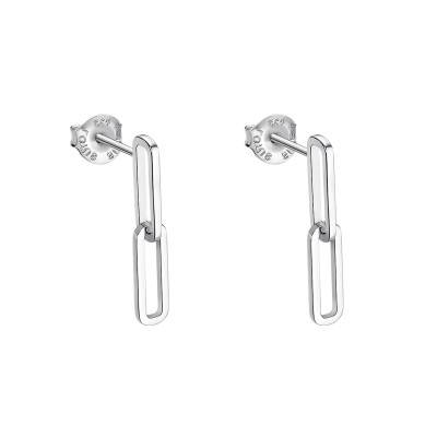 Boucles d'oreilles Double Maille Ovale, Argent lp3200-4/1 - Lotus
