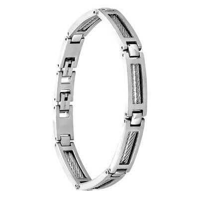 Bracelet Lotus Acier Men In Black, Longueur 20 cm - LS1507-2/1 - Lotus