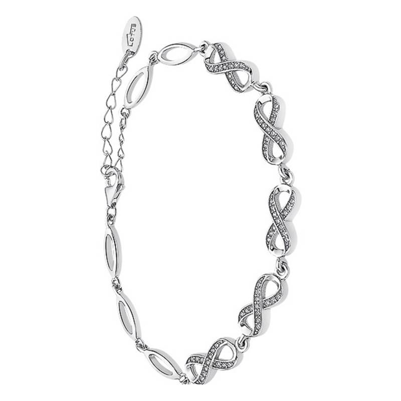 925 Silver Infinity Bracelet, Length 16 cm to 19 cm - LP1871-2/1 - Lotus