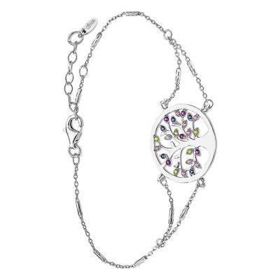 925 Silver Tree of Life Bracelet, Length 16 cm to 18.50 cm - LP1890-2/1 - Lotus