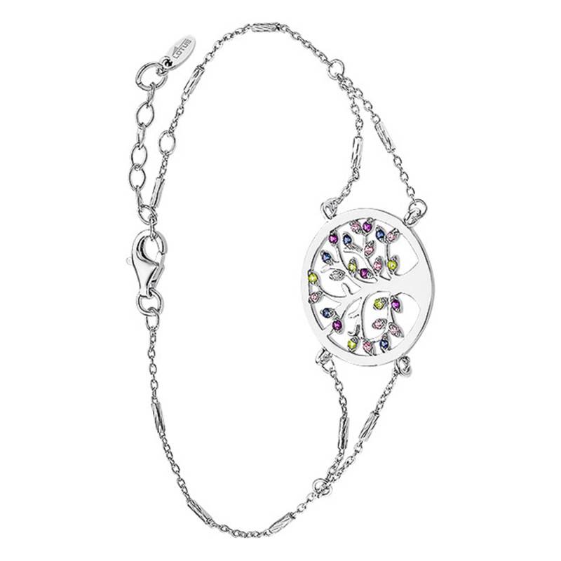 925 Silver Tree of Life Bracelet, Length 16 cm to 18.50 cm - LP1890-2/1 - Lotus