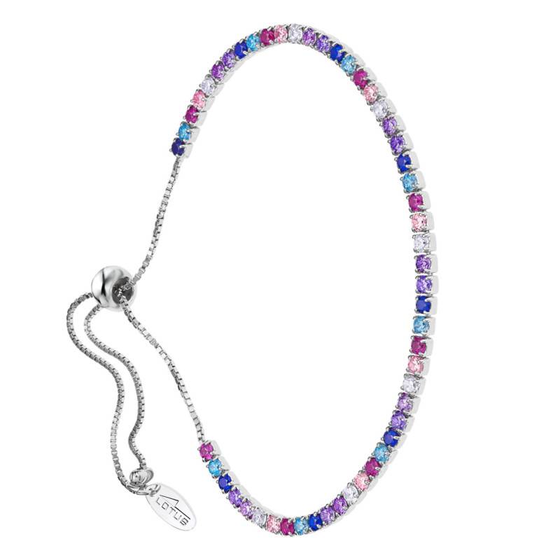 Lotus Silver Multicolor 925 Sterling Silver & Stones Bracelet, Length 16 cm to 18.50 cm - LP3179-2/3 - Lotus