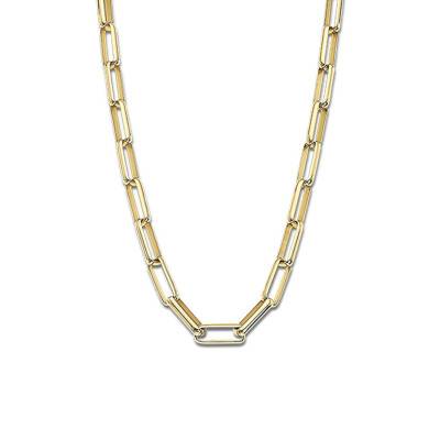 Señora Gold-Plated Chain Necklace, Length 55 cm, Width 6.5 mm - LS2230-1/2 - Lotus