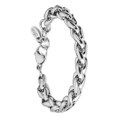 Bracelet Chaîne en Acier, Largeur 1,00 cm, Longueur 20 cm - LS2127-2/1 - Lotus