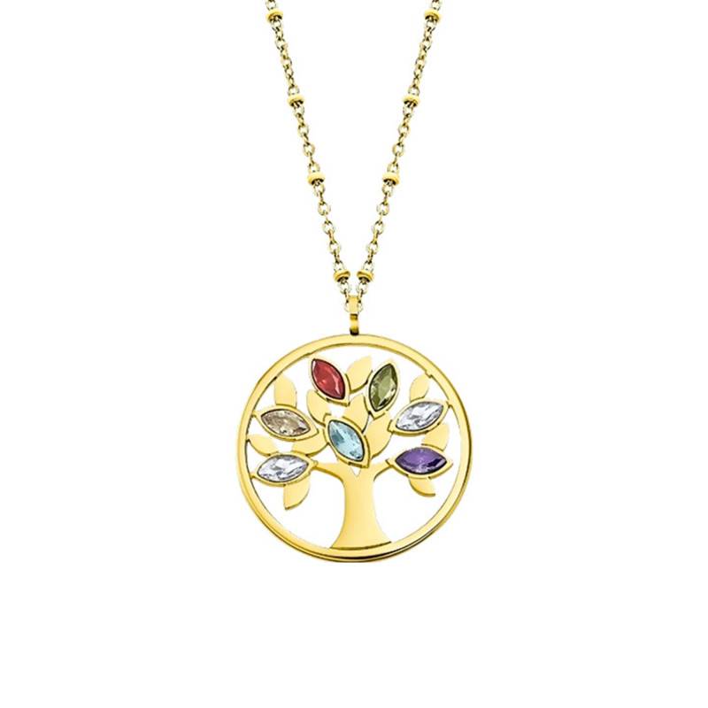 Gold Tree of Life Necklace, Length 50 cm - LS2192-1/2 - Lotus