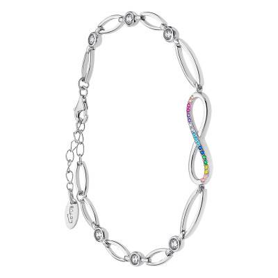 Infinity Bracelet Lotus Silver in 925 Silver, Length 16 cm to 18.50 cm - LP1872-2/2 - Lotus