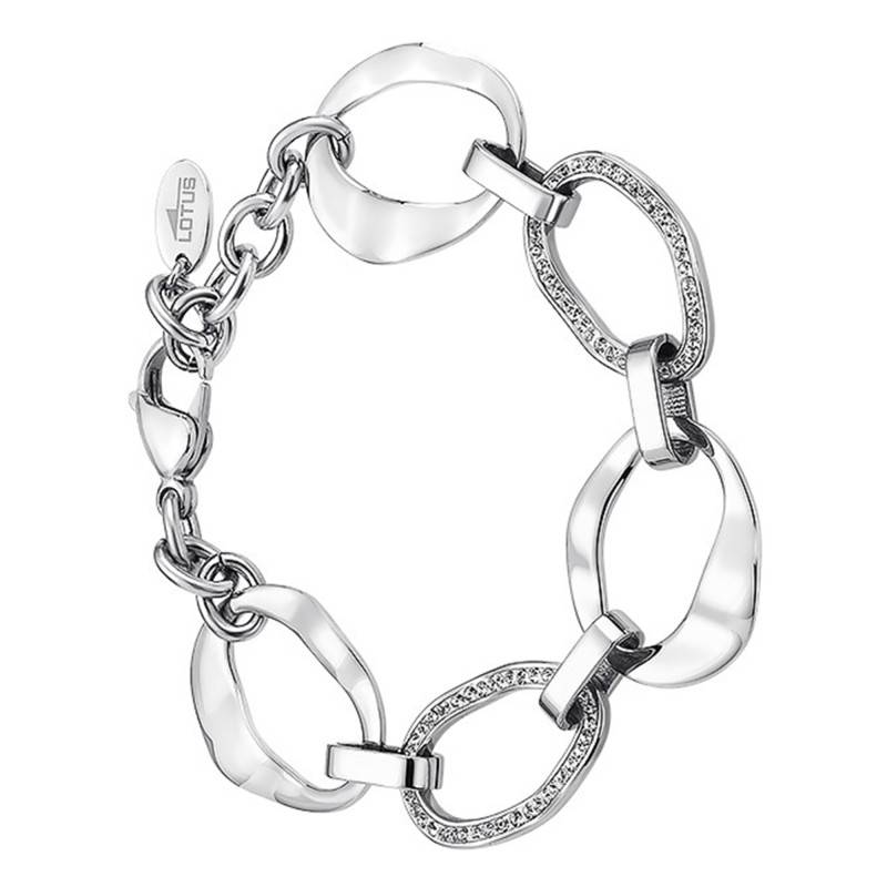 Steel Lotus Urban Bracelet, Adjustable Length 21.7 cm - LS1672-2/1 - Lotus