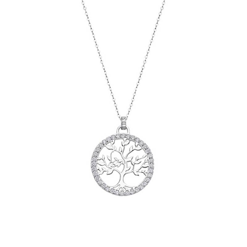 925 Silver Tree of Life Necklace, Length 42 cm - LP1746-1/1 - Lotus