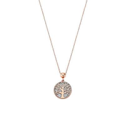 Pink Tree of Life Necklace, Length 51 cm - LS2225-1/2 - Lotus