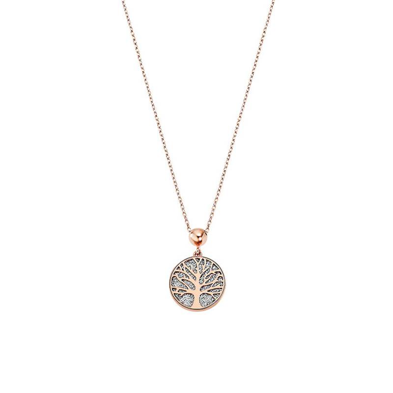 Pink Tree of Life Necklace, Length 51 cm - LS2225-1/2 - Lotus
