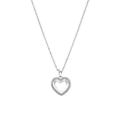 Collier Coeur Lotus Silver Moments Argent, Longueur 42 à 45 cm - LP3137-1/1 - Lotus