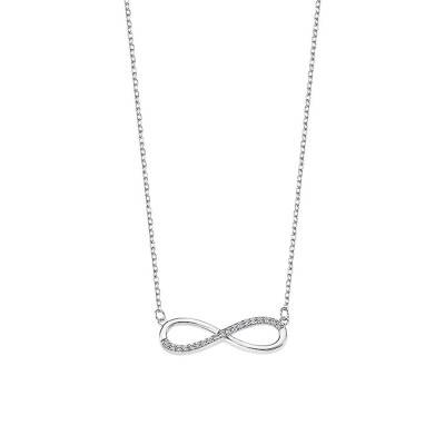 Collier infini argent, Longueur 42 à 45 cm - LP1872-1/1 - Lotus