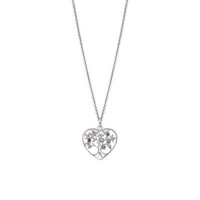 925 Silver Tree of Life and Lotus Necklace - LP3199-1/1 - Lotus