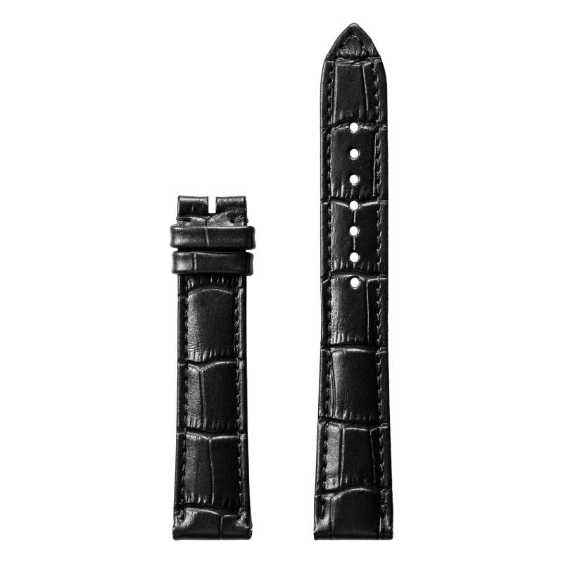 Black Alligator Leather Watch Strap 22 mm - Vulcain