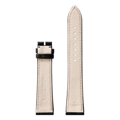 Black Alligator Leather Watch Strap 22 mm - Vulcain