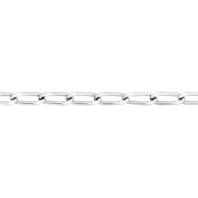 Bracelet Maille Cheval, Or Jaune Rhodié 750, Largeur 1,40 à 6,00 mm, Longueur 21 cm - Manillon