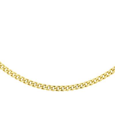 Chaîne Gourmette, Or Jaune 375, Longueur 45 cm à 50 cm, Largeur 1,70 mm - Manillon