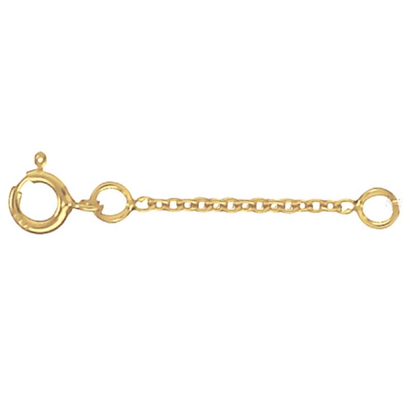 Chain Extension, 750 Yellow Gold, Width 2 mm, Length 10 cm - Manillon