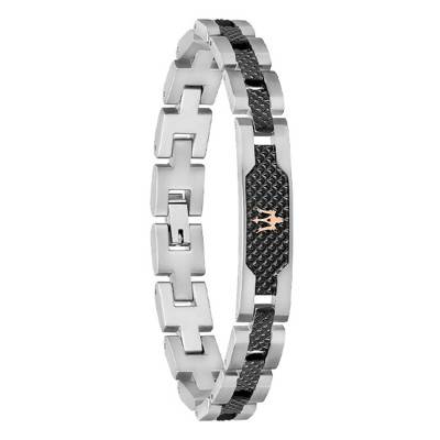 Two-Tone Steel Bracelet, 21 cm Length - JM419ASC01 - Maserati