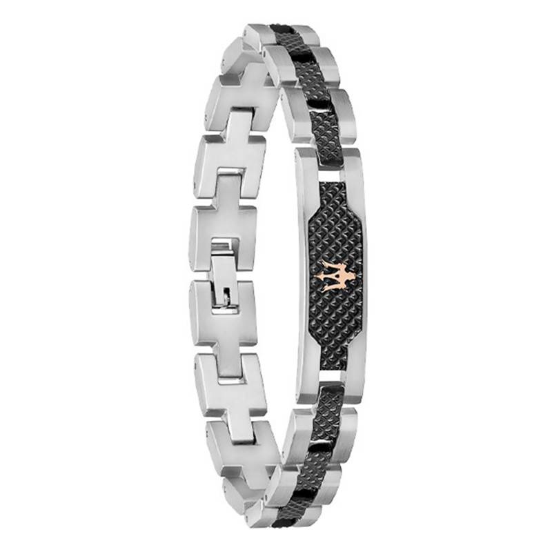 Two-Tone Steel Bracelet, 21 cm Length - JM419ASC01 - Maserati