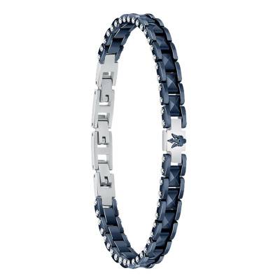 Steel and Ceramic Bracelet, Length 21,50 cm - JM422ATZ14 - Maserati