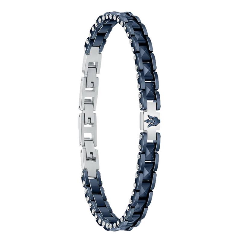 Steel and Ceramic Bracelet, Length 21,50 cm - JM422ATZ14 - Maserati