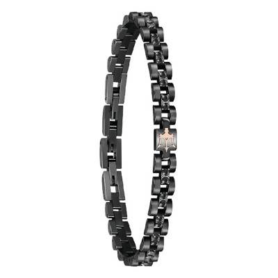 Bracelet acier et PVD noir, Longueur 22 cm - JM420ATJ01 - Maserati