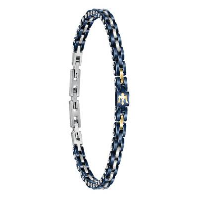 Blue Ceramic and Steel Bracelet, 22 cm Length - JM420ATI01 - Maserati