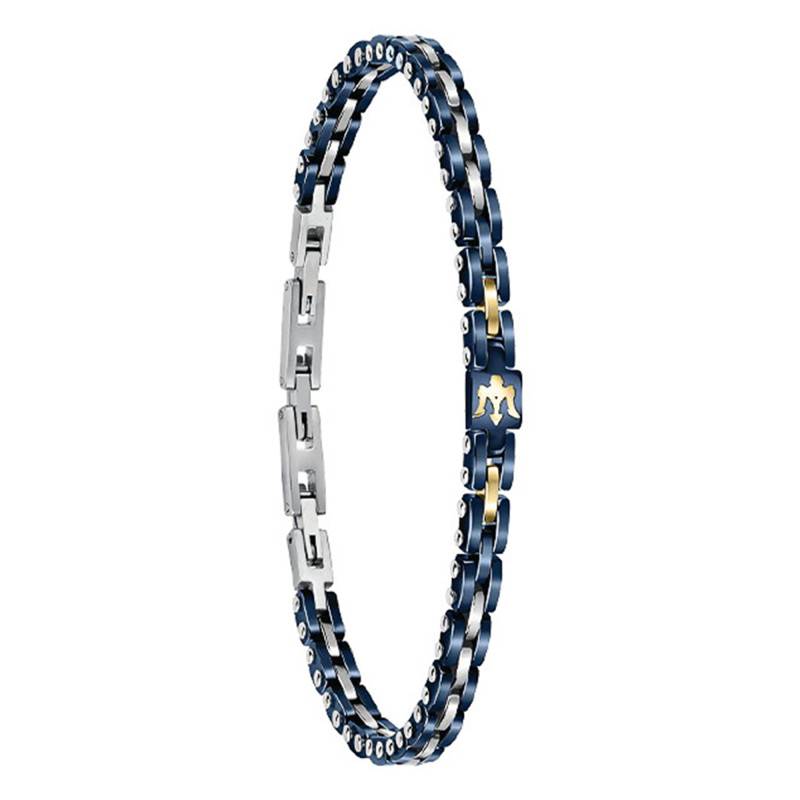 Blue Ceramic and Steel Bracelet, 22 cm Length - JM420ATI01 - Maserati