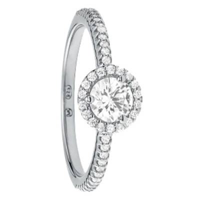 925 Rhodium-Plated Silver & Cubic Zirconia Ring - Michael Kors