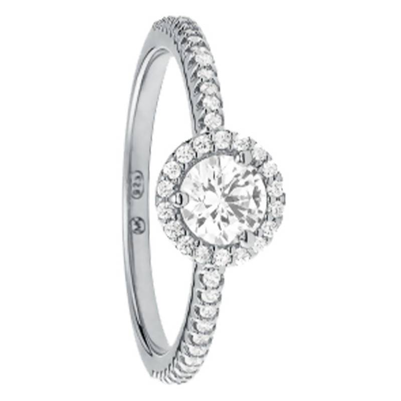925 Rhodium-Plated Silver & Cubic Zirconia Ring - Michael Kors