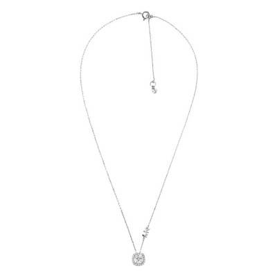 Collier Kors Brillance argent rhodié et zircons, Longueur 40,6 cm à 45,7 cm - Michael Kors