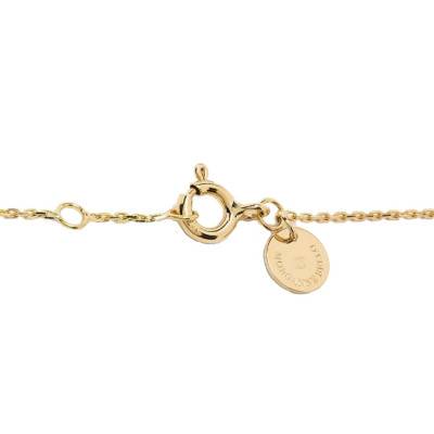 Victoria 750/1000 Yellow Gold & White Mother-of-Pearl Bracelet, Adjustable Length 17 cm - Morganne Bello